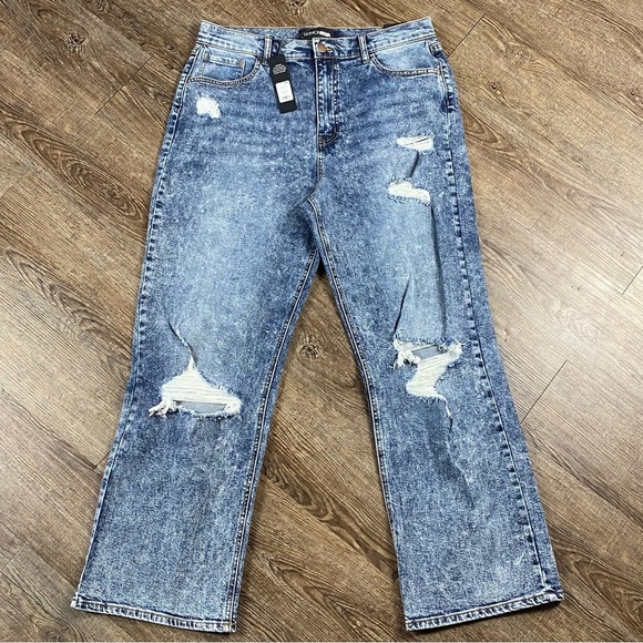 Fashion Nova Denim - Fashion Nova Jeans Women Size 13 Go Off Boyfriend Distressed Ultra High Rise